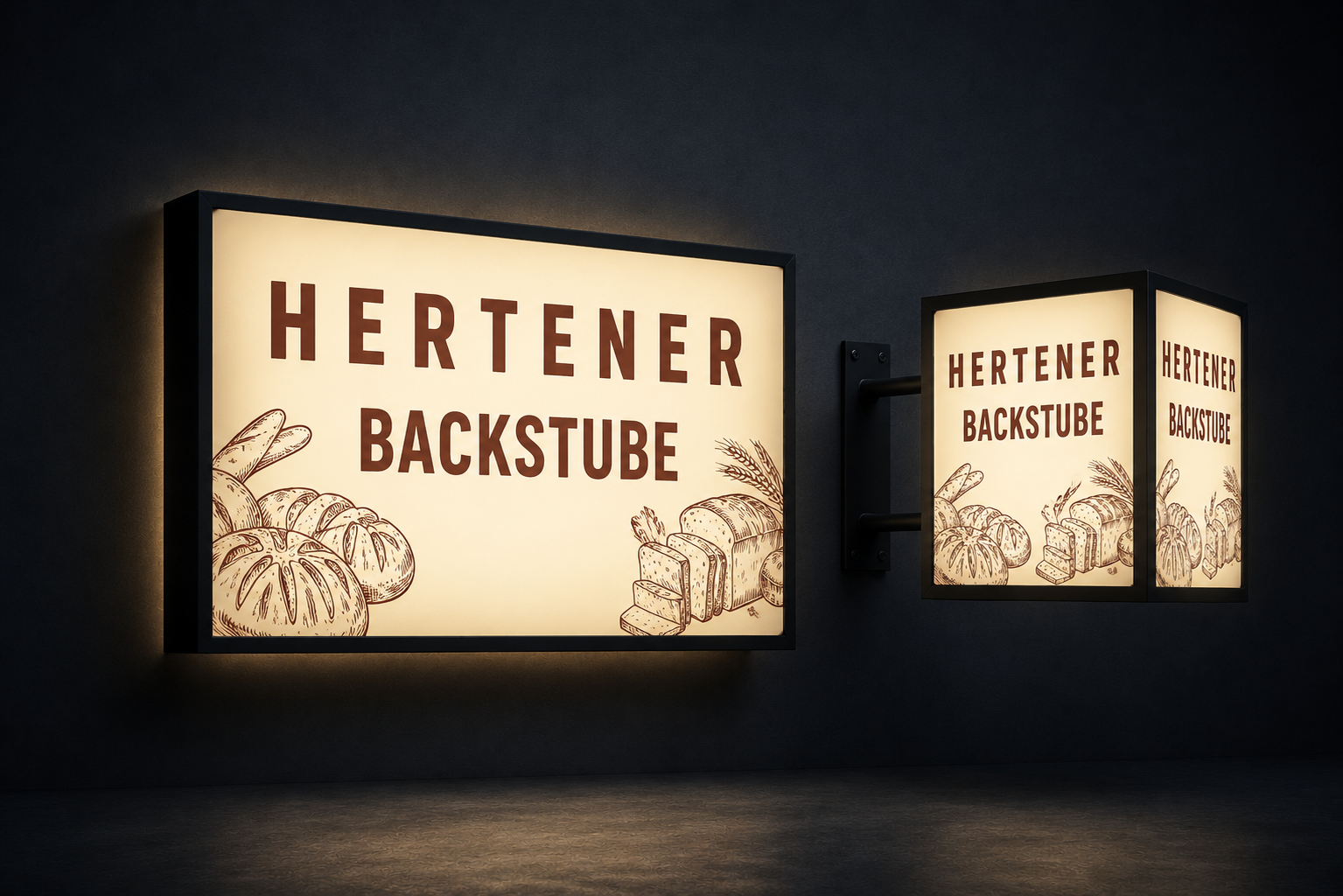 Home sign hertener backstube