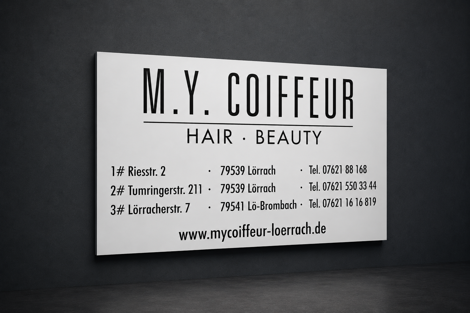 Home sign mycoiffeur